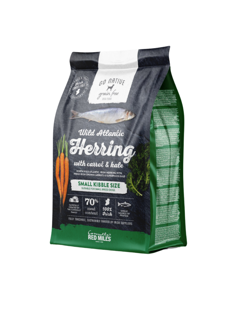 Go Native Small Breed Organic Herring with Carrot & Kale dog food bag