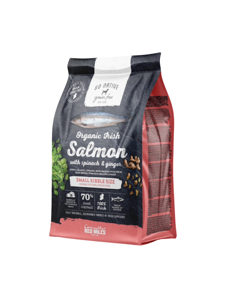Go Native Small Breed Organic Salmon with Spinach & Ginger dog food bag
