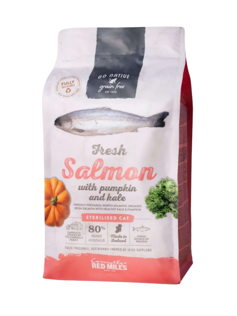 Go Native Cat Salmon food bag