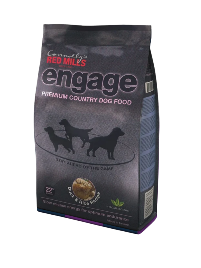 Engage Duck & Rice dog food bag