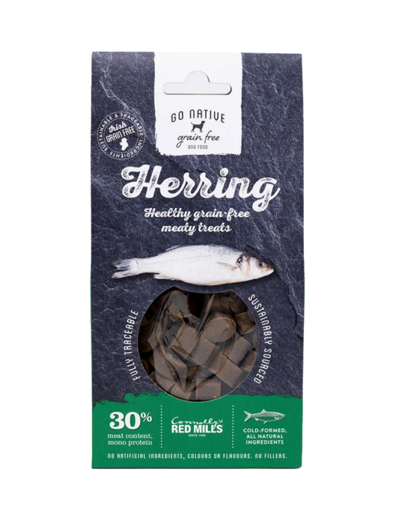 Go Native Herring dog treats pack