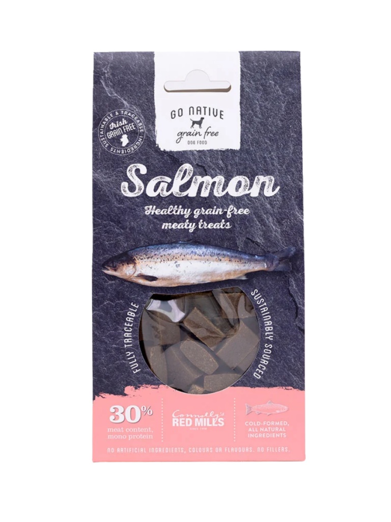 Go Native Salmon dog treats pack