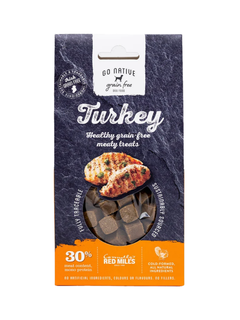 Go Native Turkey dog treats pack