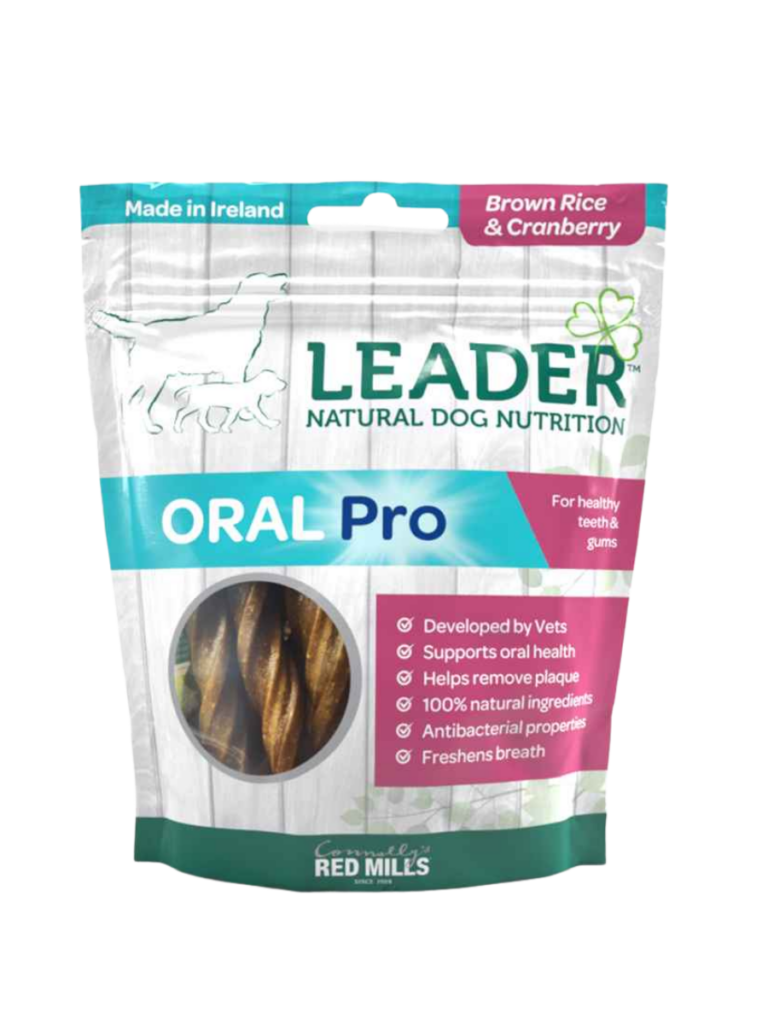 Leader Oral Pro Cranberry dog treats pack